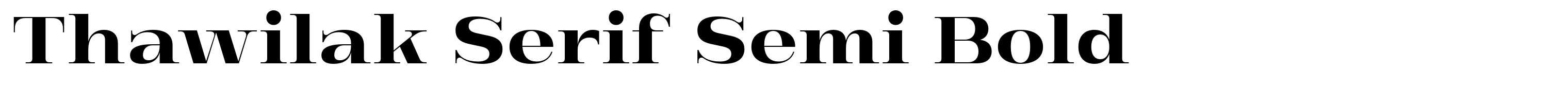 Thawilak Serif Semi Bold